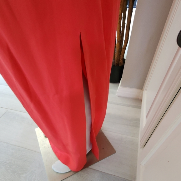 Red/Coral Alyce Paris beaded gown size 14 / 16 - Picture 9 of 9